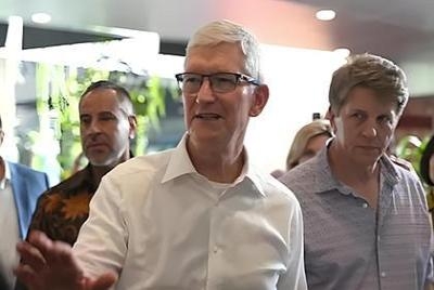 库克访新加坡 Apple斥19.5亿扩园区攻AI