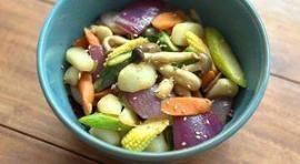 神奇降温魔法！清爽解闷热素食食谱：马蹄芦笋蔬菜碗